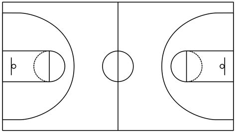 basketball court layout template.